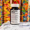 Sagittarius Seltzer funny Sagittarius gifts prescription bottle front label by Take Two & Text Me