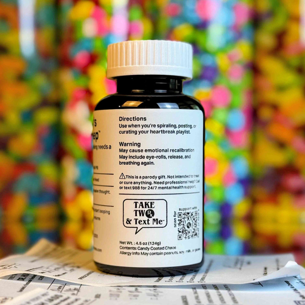 Nothing's That Deep gifts for people with anxiety prescription bottle by Take Two & Text Me